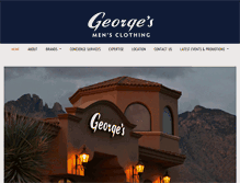 Tablet Screenshot of georgesclothing.com